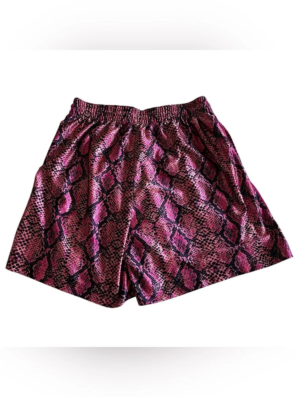 Nike Dri-FIT Rebel Fly Womens Basketball Shorts Medium Pink Snakeskin - Picture 2 of 7
